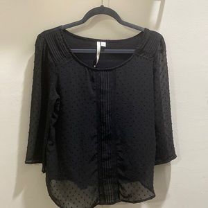 LC Black quarter sleeve top